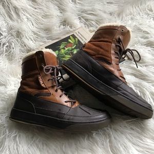 Polo by RL Brown Leather Lansing Smooth Pull Up